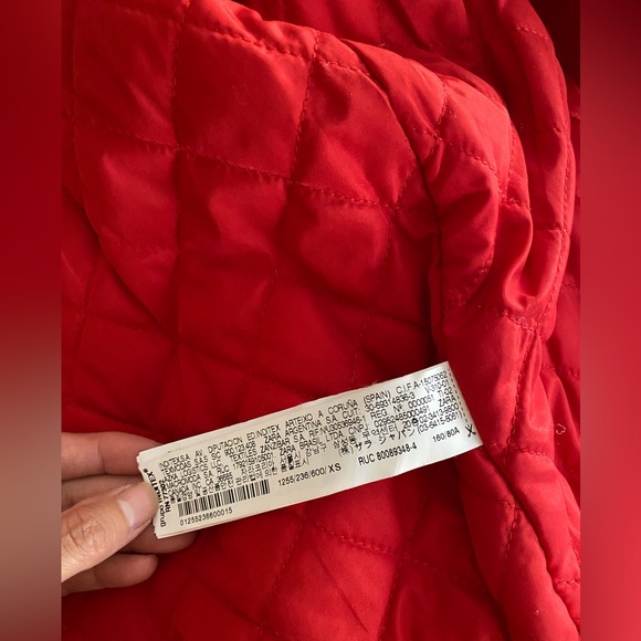 Zara bomber jacket, red &white, xs - Picture 8 of 8